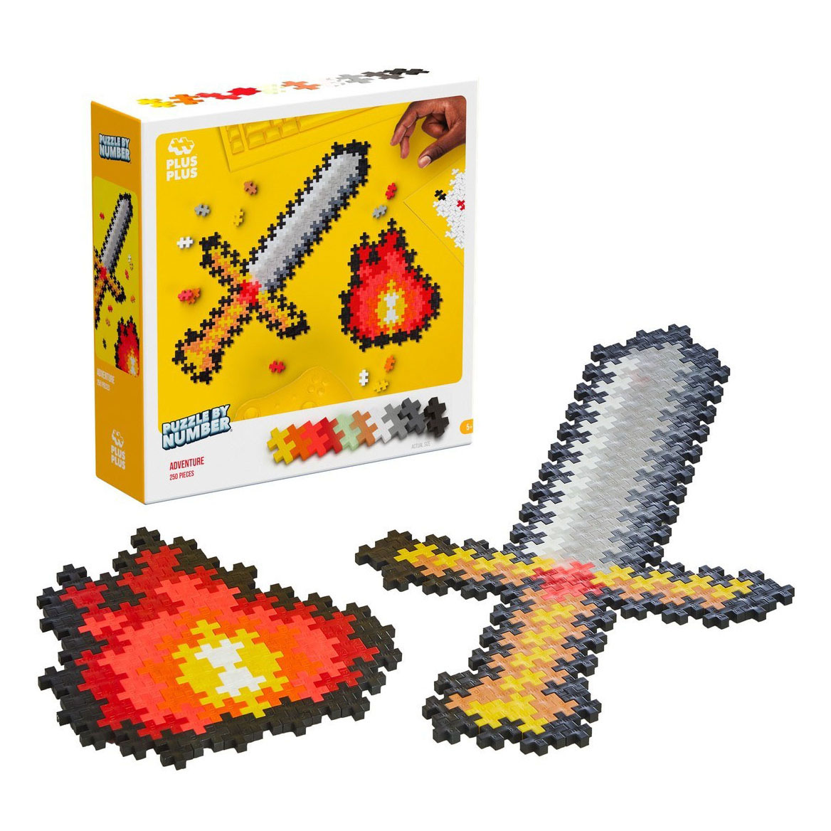 Plus-Plus Puzzelen op Nummer Zwaard - 250st.
