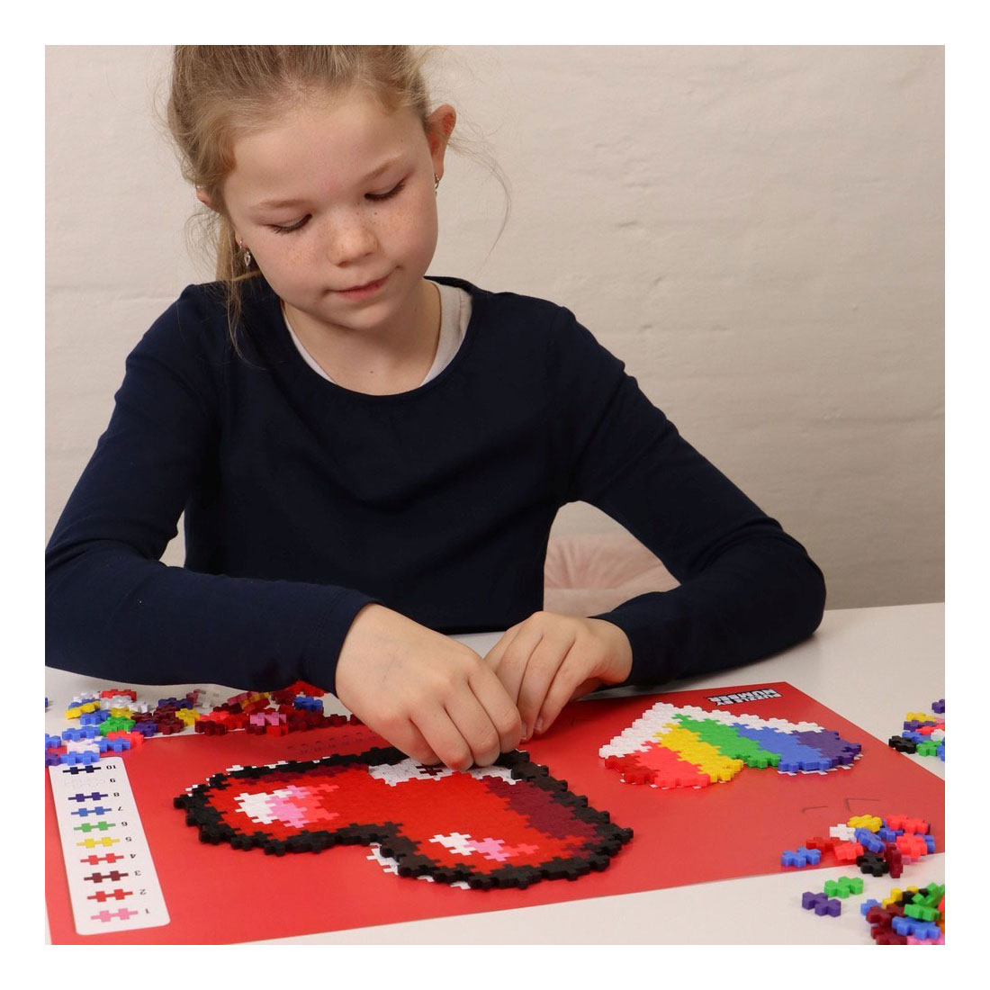 Plus-Plus Puzzelen op Nummer Hart - 250st.