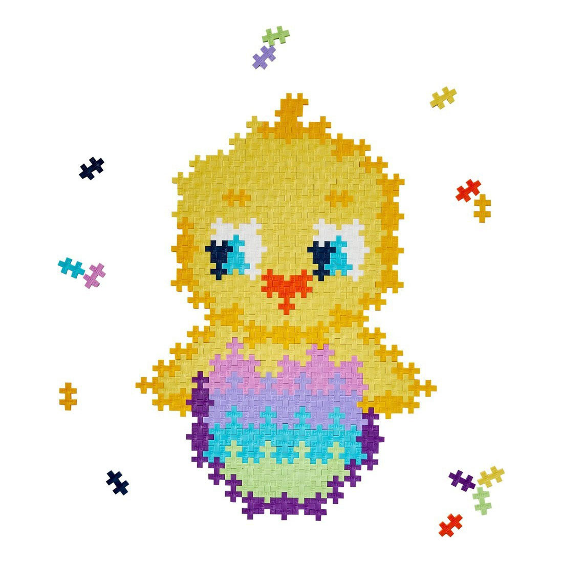 Plus-Plus Puzzelen op Nummer Kuiken - 250st.