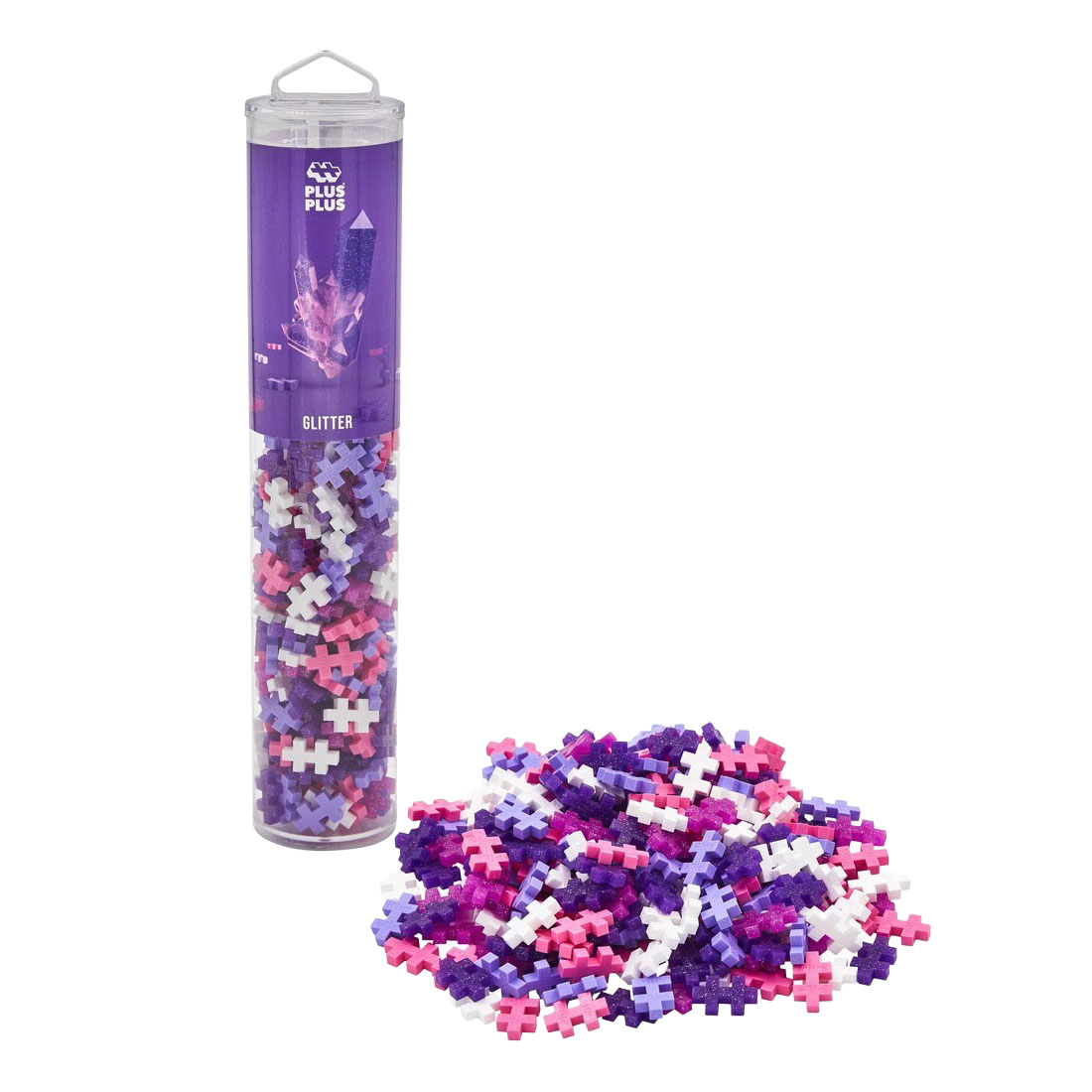 Plus-Plus Glitter Tube Bouwset 240st.