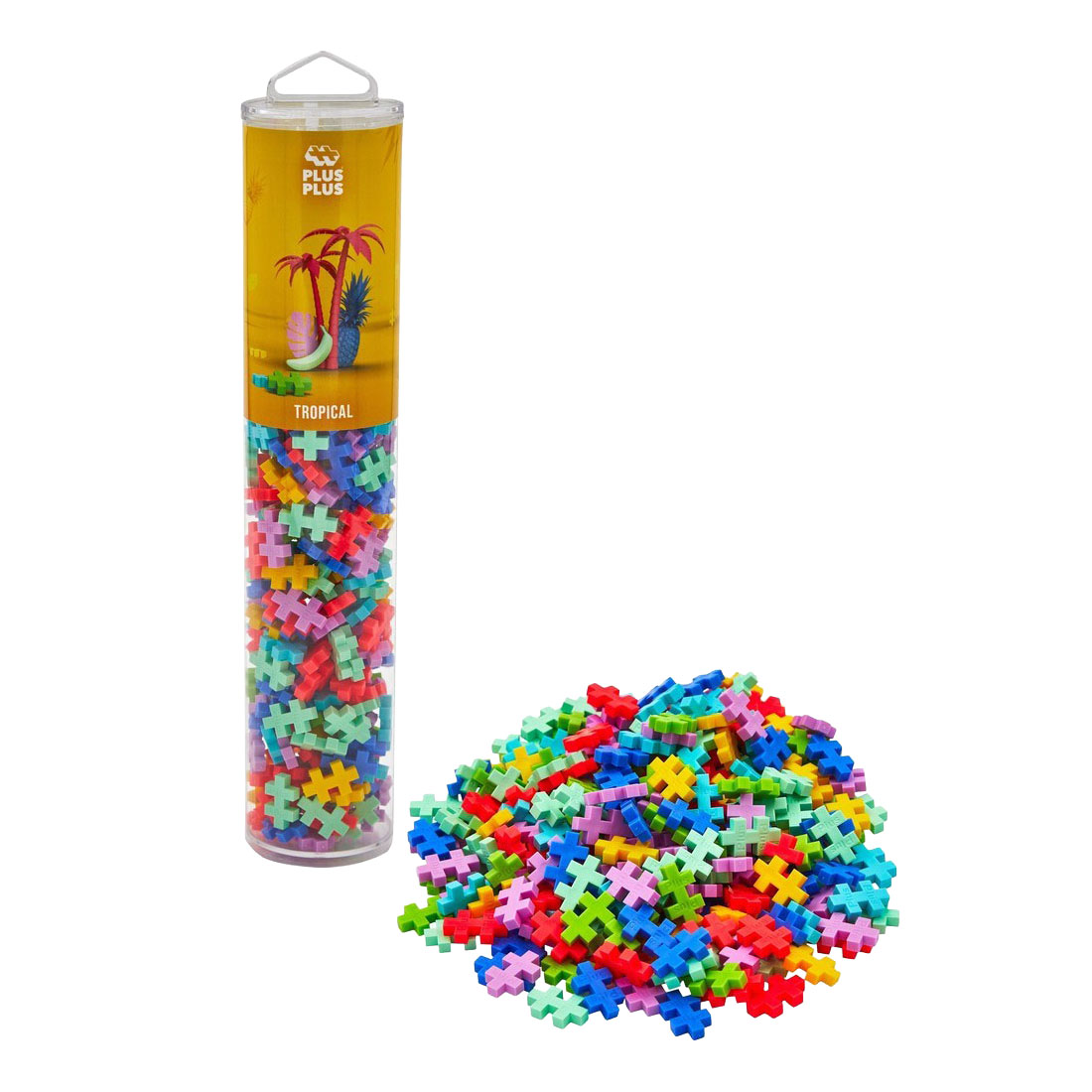 Plus-Plus Tropische Tube Bouwset - 240st.