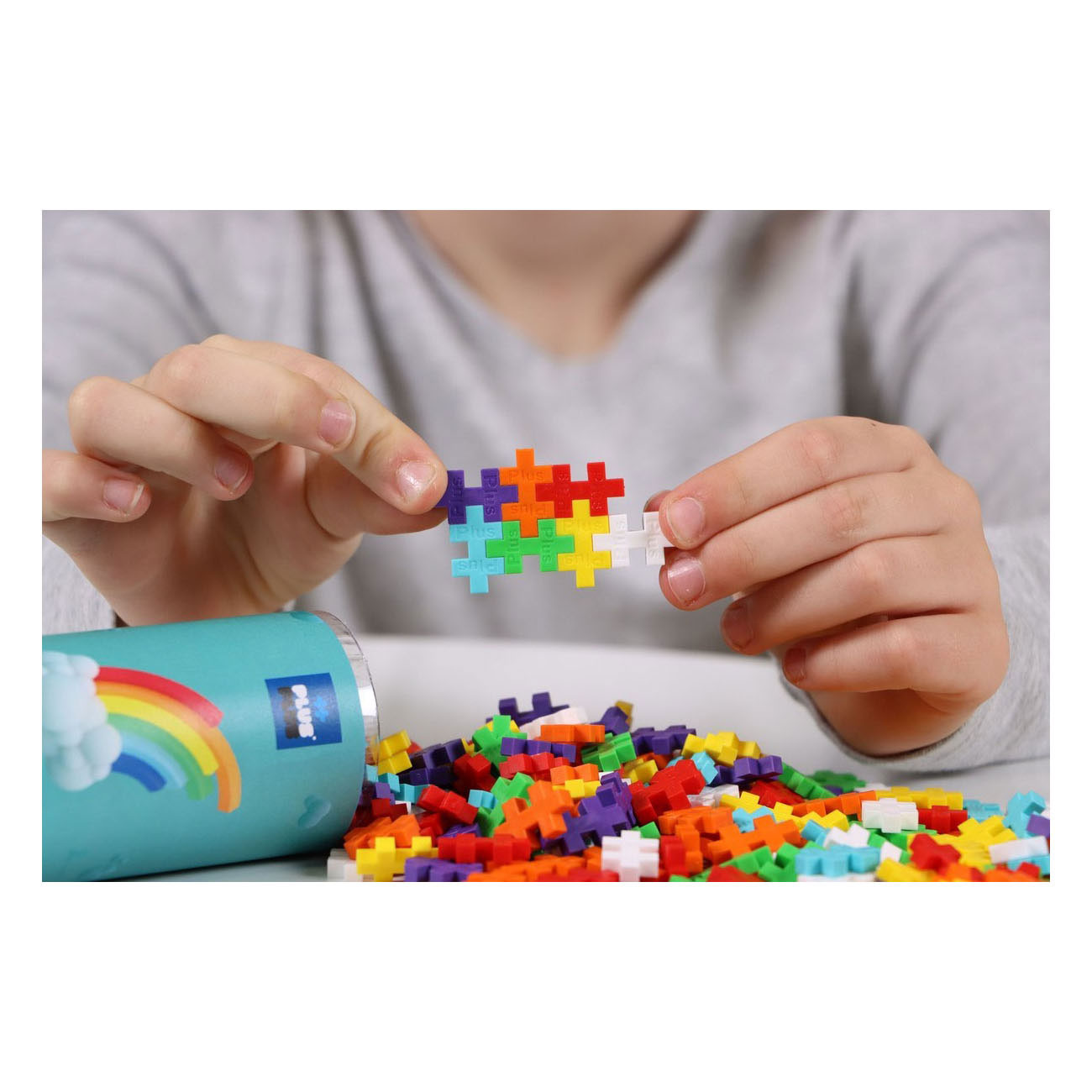 Plus-Plus Regenboog Tube Bouwset - 240st.