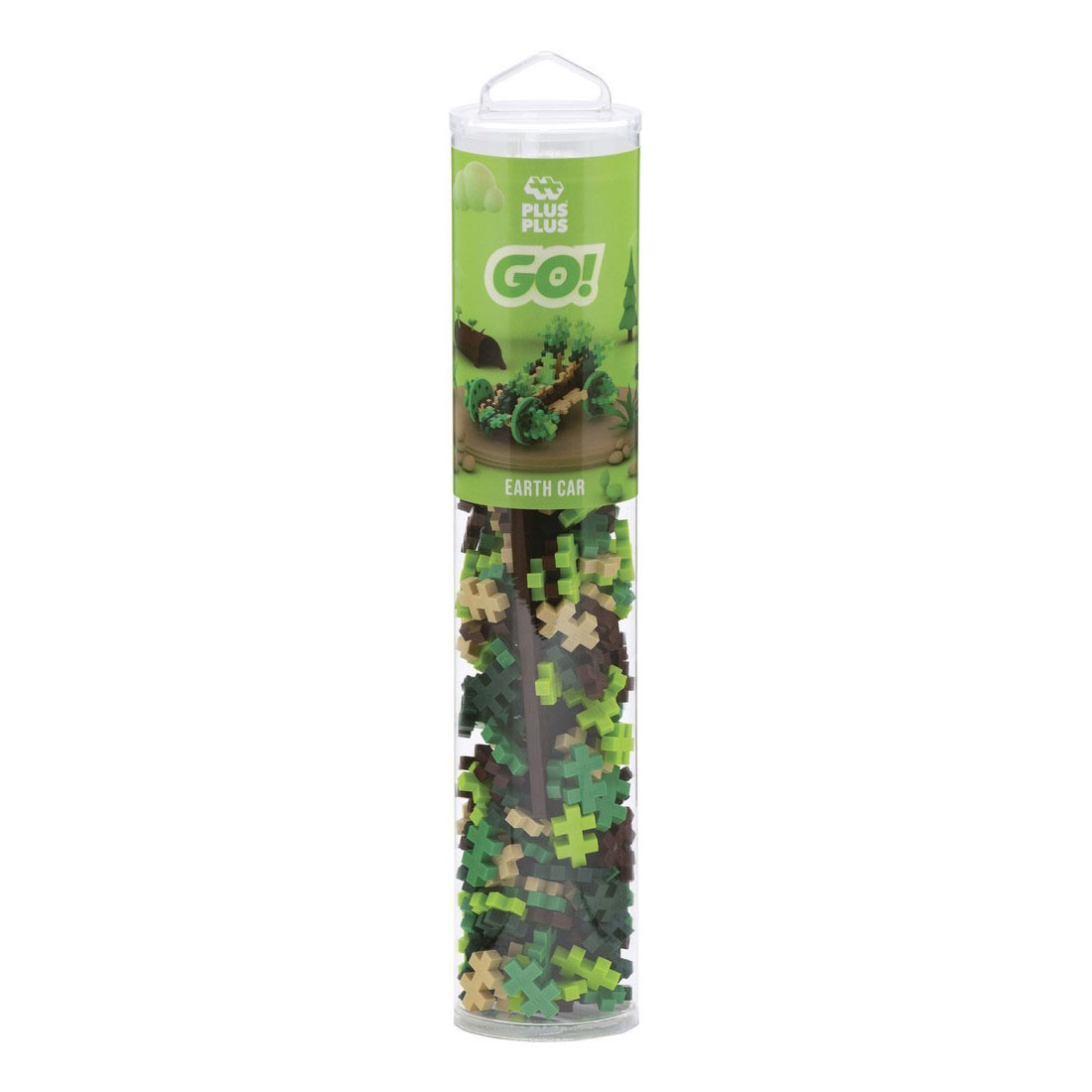 Plus-Plus Auto Aarde Tube Bouwset - 200st.