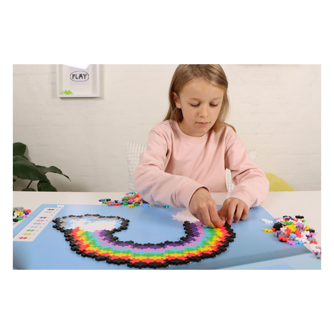 Plus-Plus Puzzelen op Nummer Regenboog - 500st.