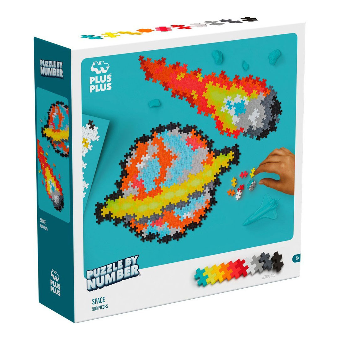 Plus-Plus Puzzelen op Nummer Ruimte - 500st.