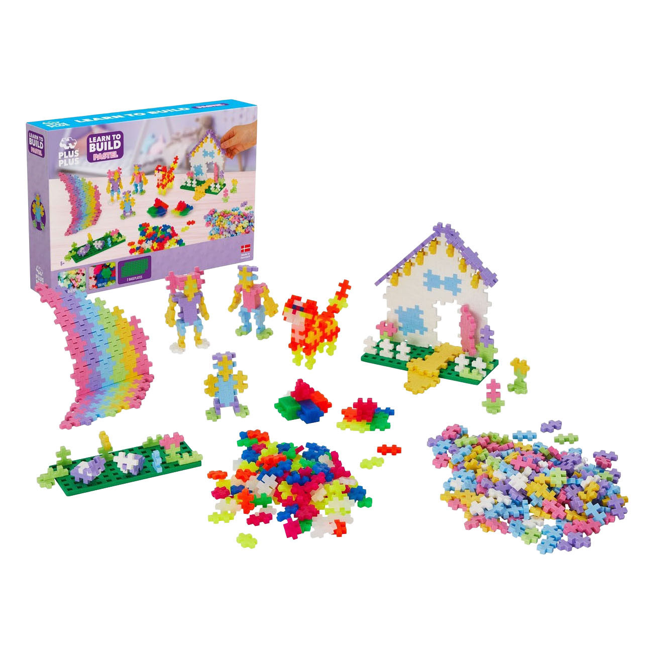 Plus-Plus Learn to Build Pastel - 600st.