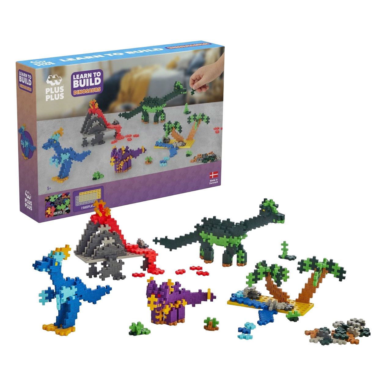 Plus-Plus Learn to Build Dino's - 600st.