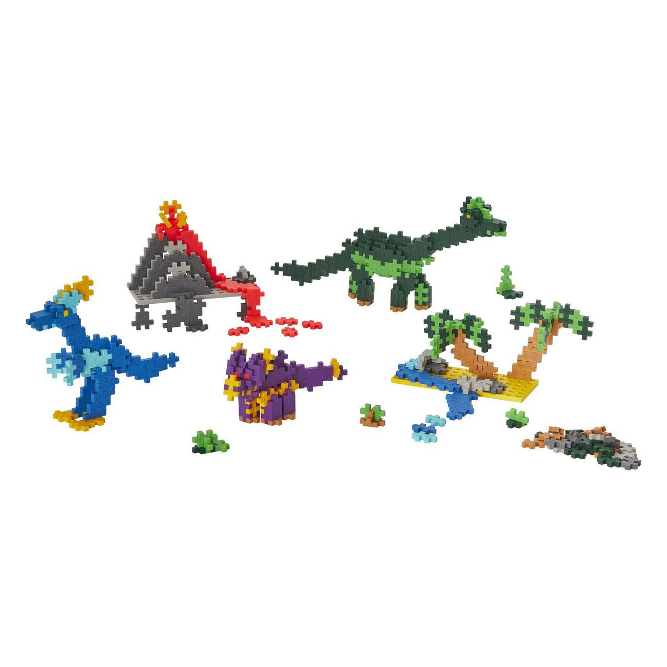 Plus-Plus Learn to Build Dino's - 600st.