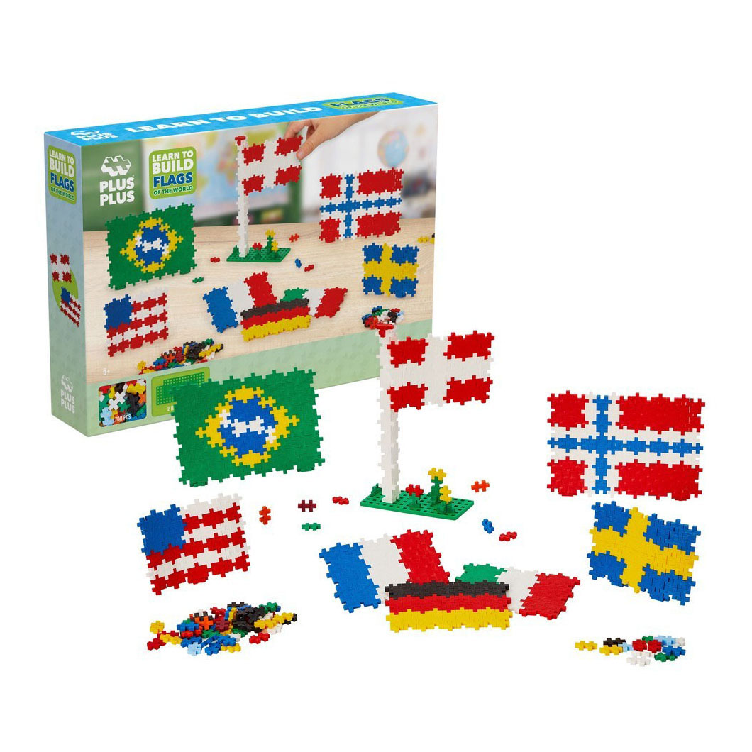 Plus-Plus Learn to Build Vlaggen - 700st.