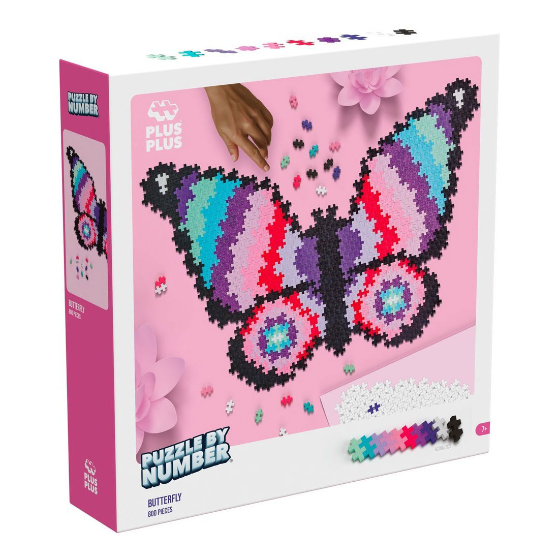 Plus-Plus Puzzelen op Nummer Vlinder - 800st.