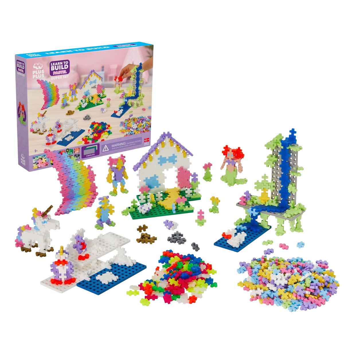 Plus-Plus Learn to Build Pastel - 1200st.