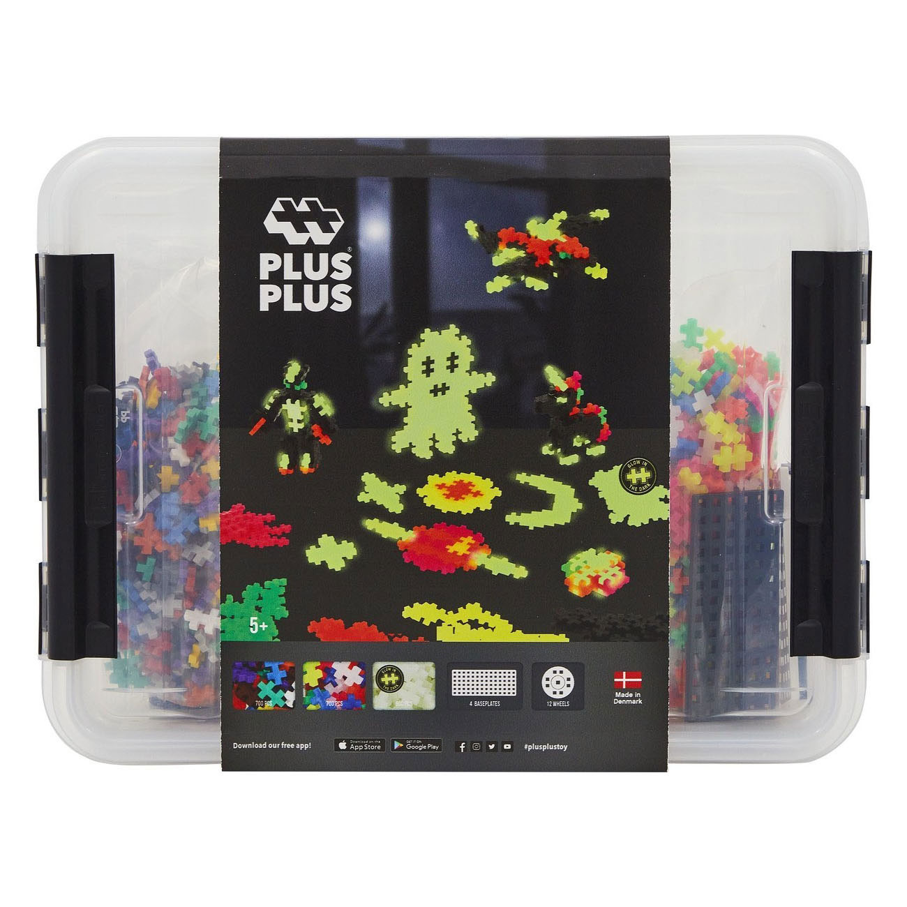 Plus-Plus Opbergbox Build and Glow - 2000st.