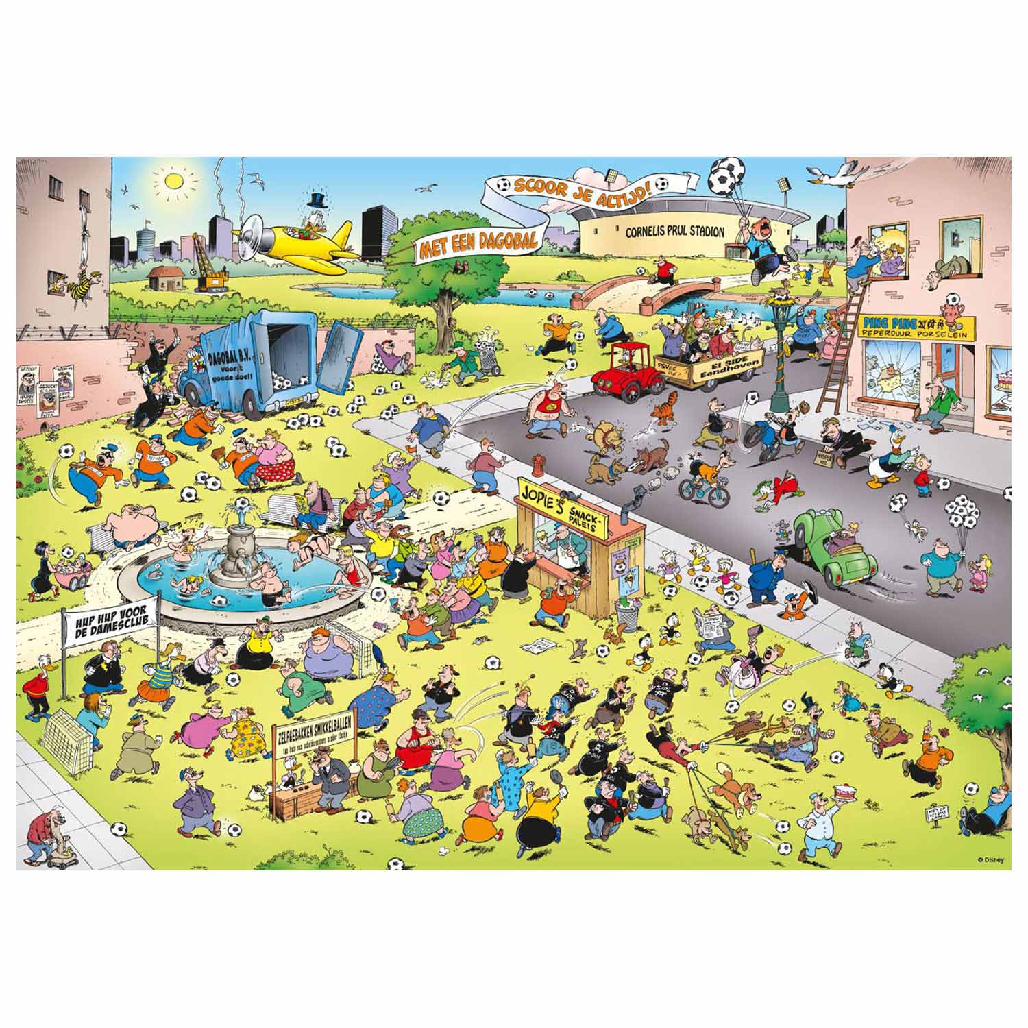 Donald Duck Puzzle - Ball Gang, 1000 Teile.