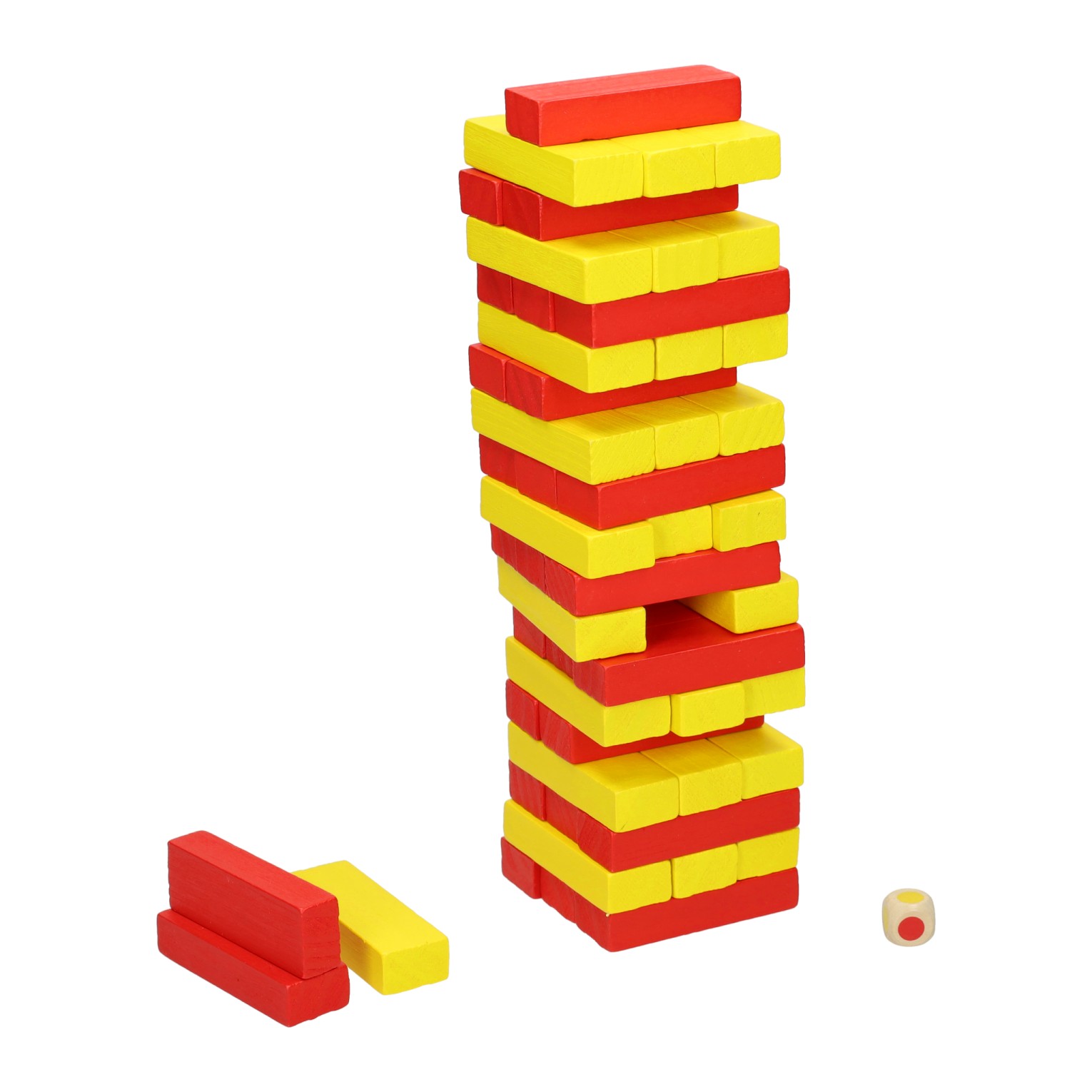 Nachbar & Nachbar Stapelturm-Spiel mit Würfeln