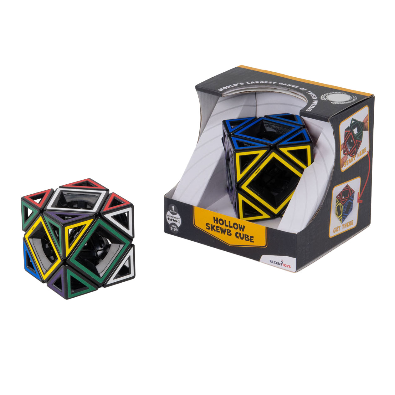 Hollow Skewb Cube Brainteaser Puzzle Cube