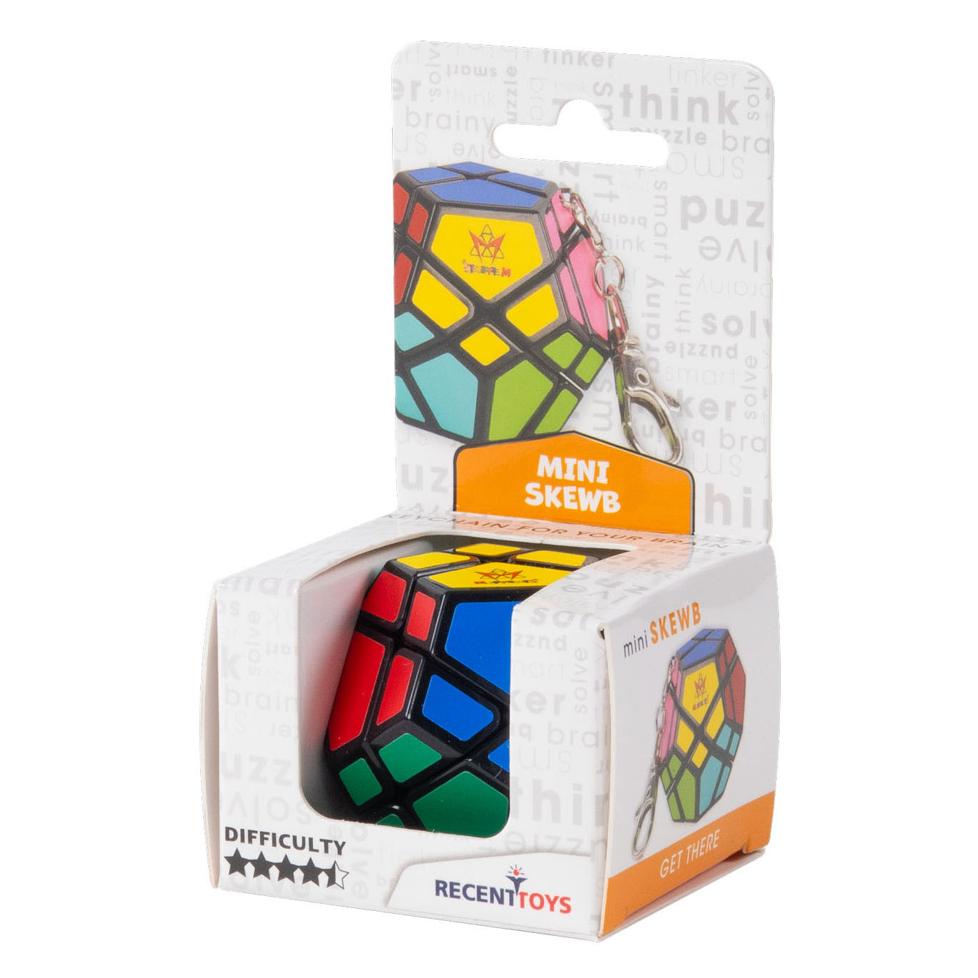 Mini Skewb Ultimate Puzzle Cube Schlüsselanhänger