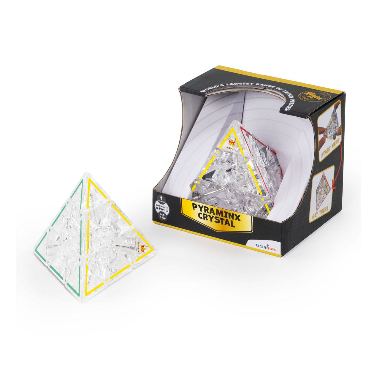 Pyraminx Crystal LE Brainteaser-Puzzle