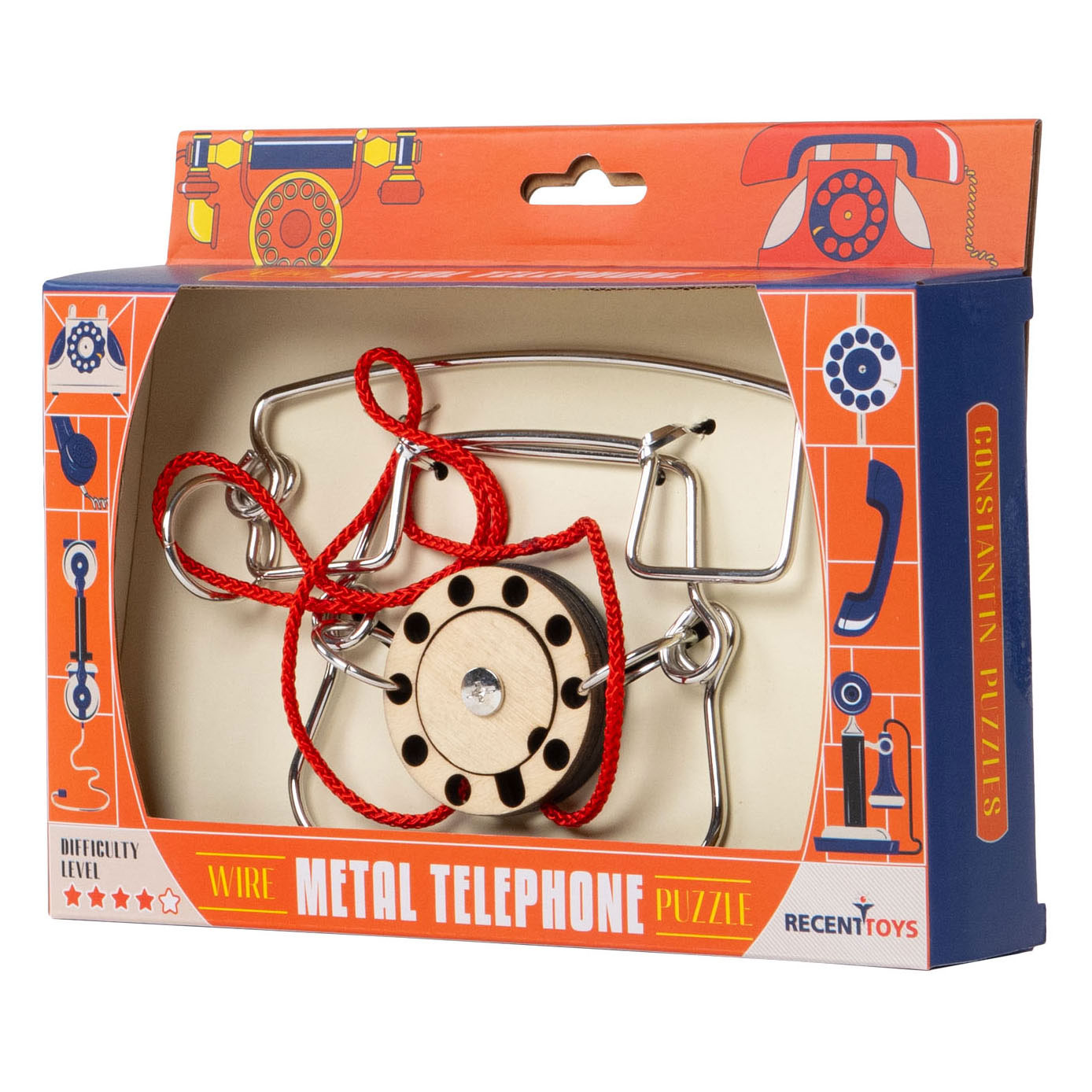 Metall-Telefon-Gehirnpuzzle