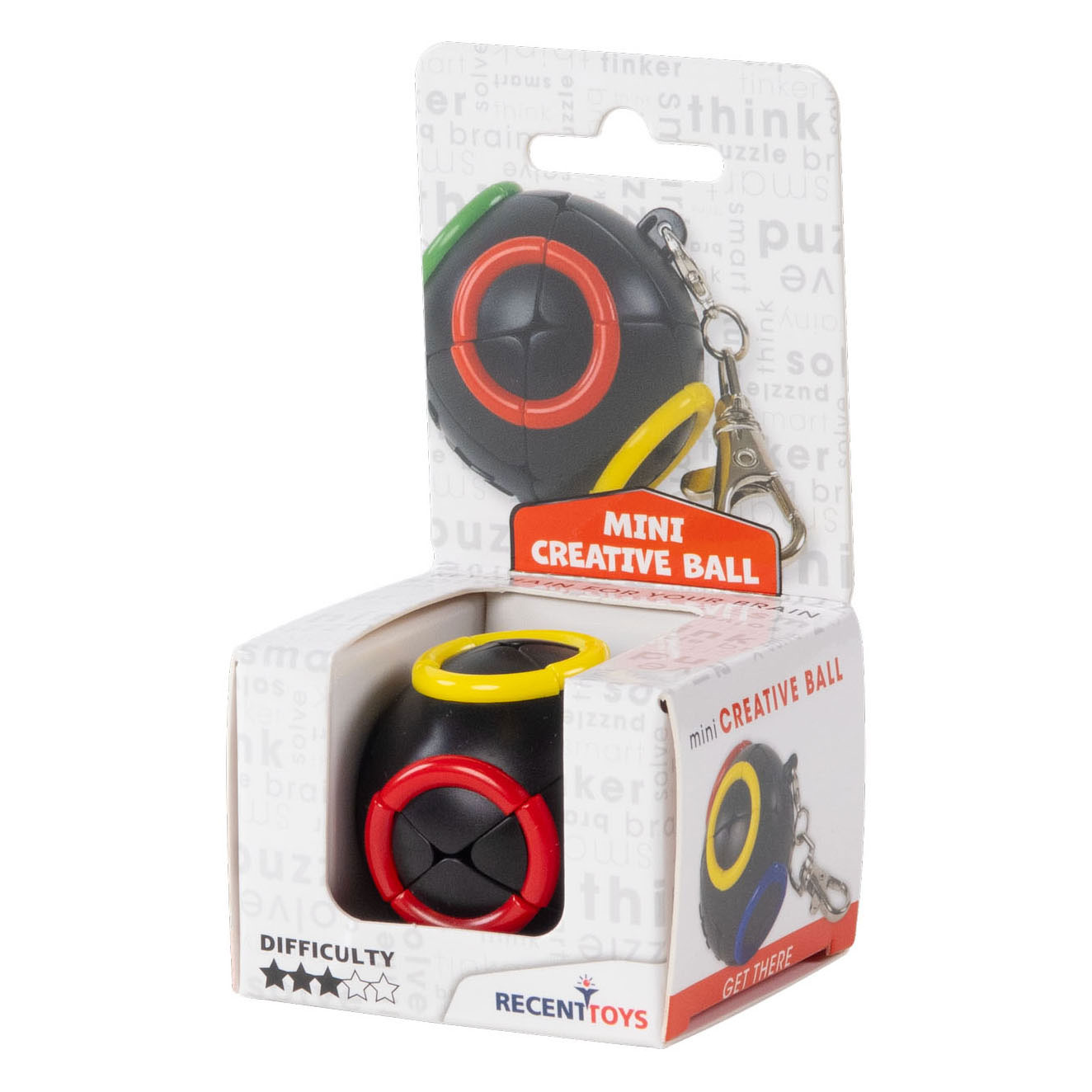 Mini Creative Ball Breinpuzzel Sleutelhanger