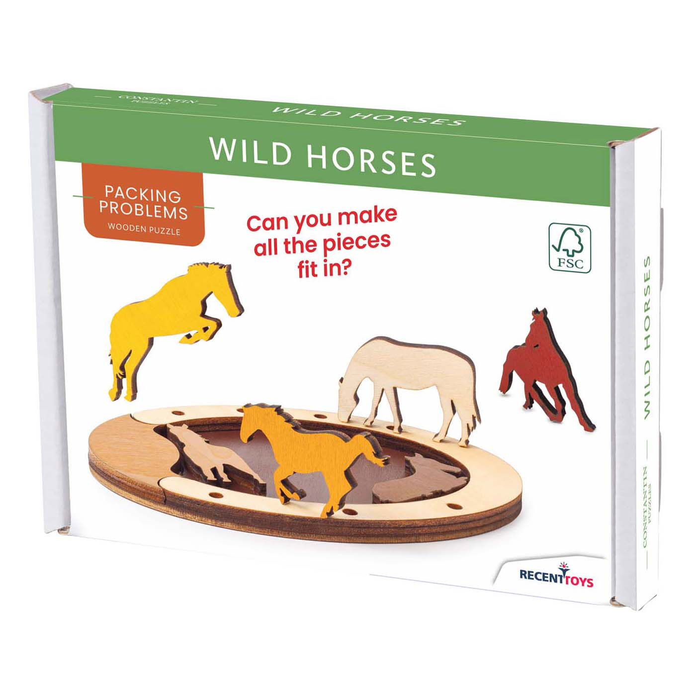 Tiere, Wildpferde, Gehirnpuzzle