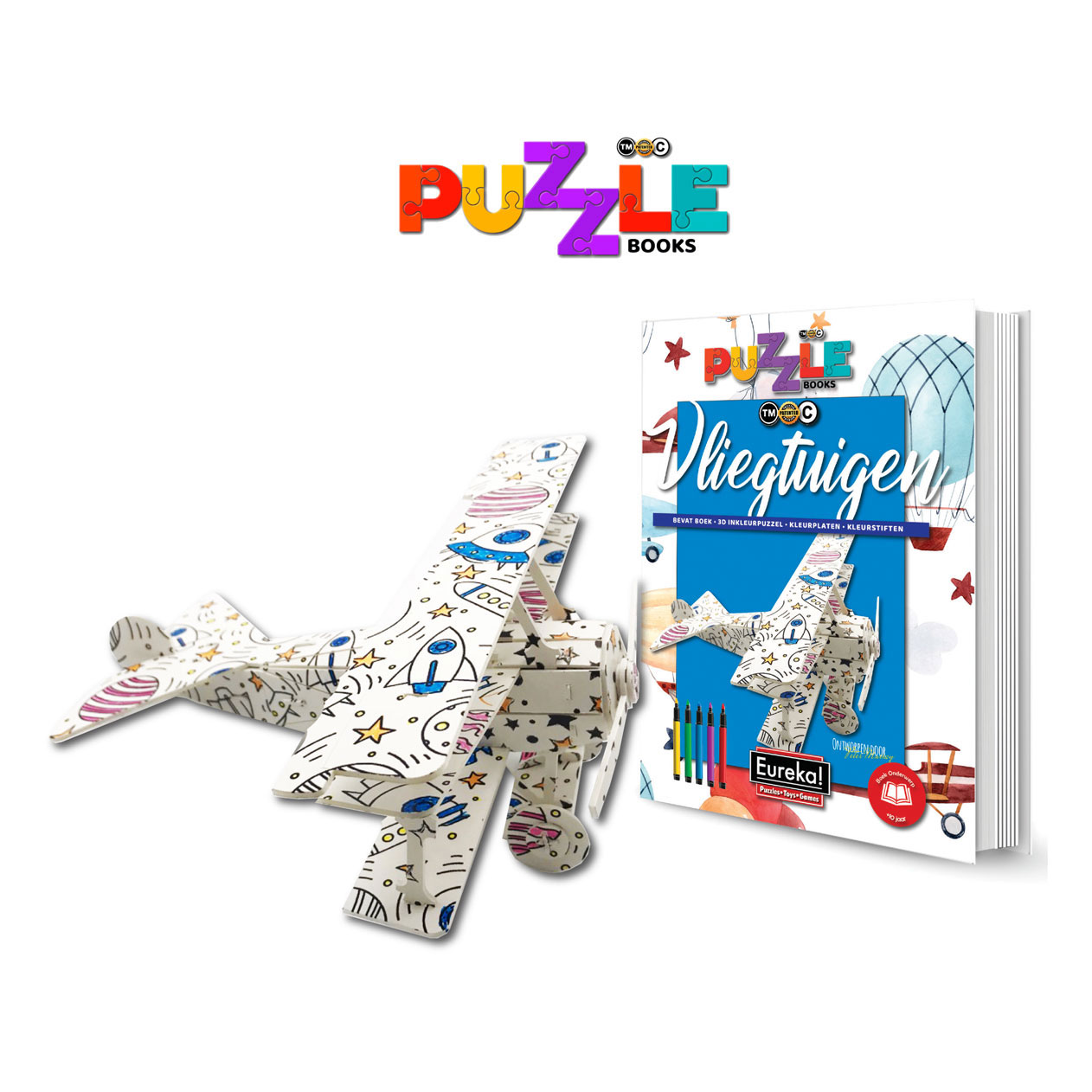 Eureka 3D-Puzzlebücher – Flugzeuge