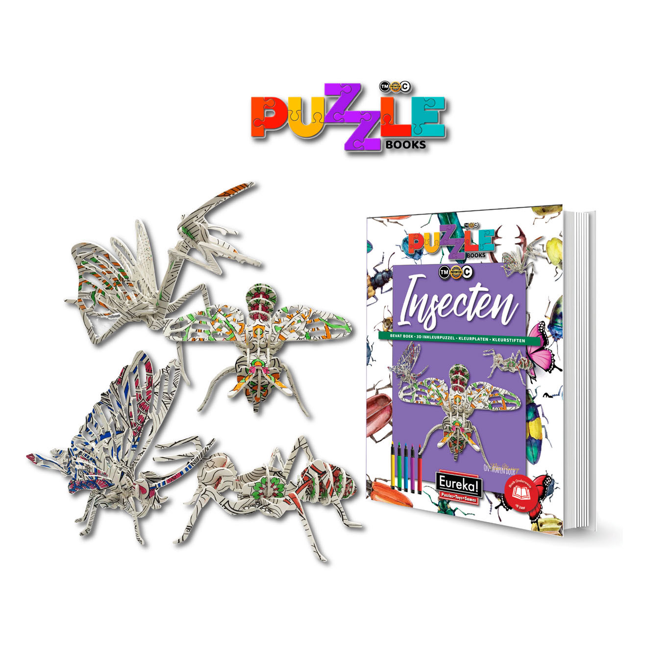 Eureka 3D-Puzzlebücher – Insekten