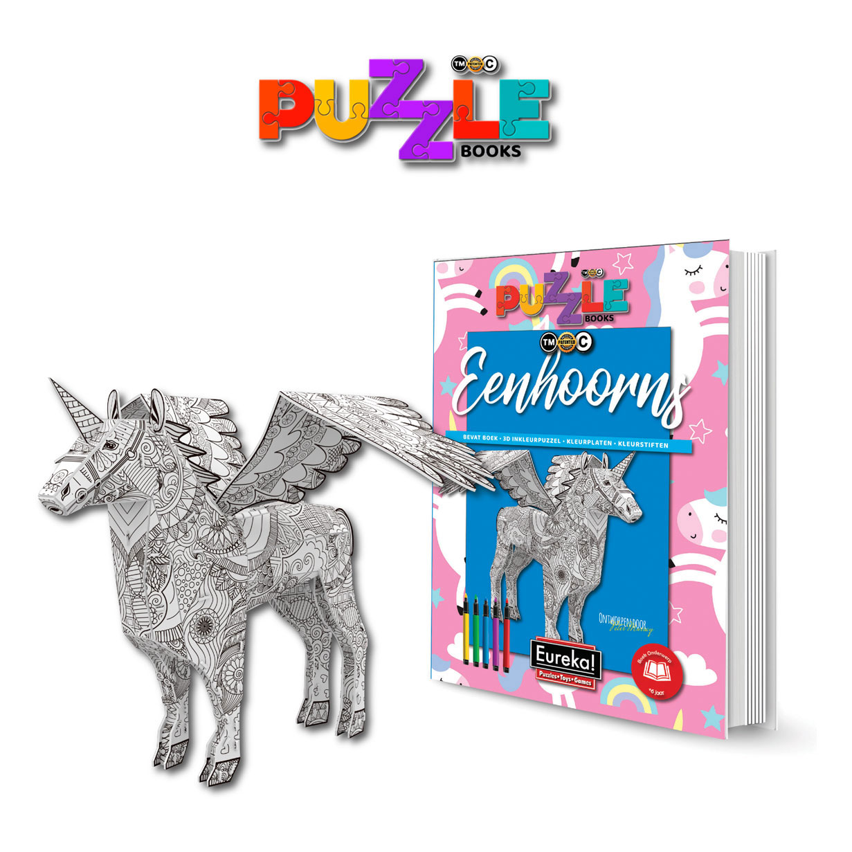 Eureka Livres de puzzles 3D - Licornes
