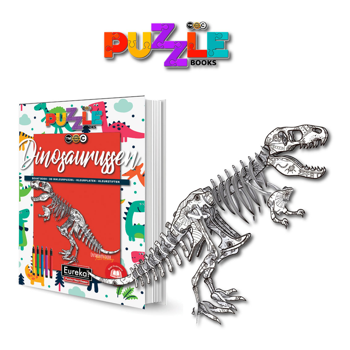 Eureka 3D Puzzel Books - Dinosaurussen