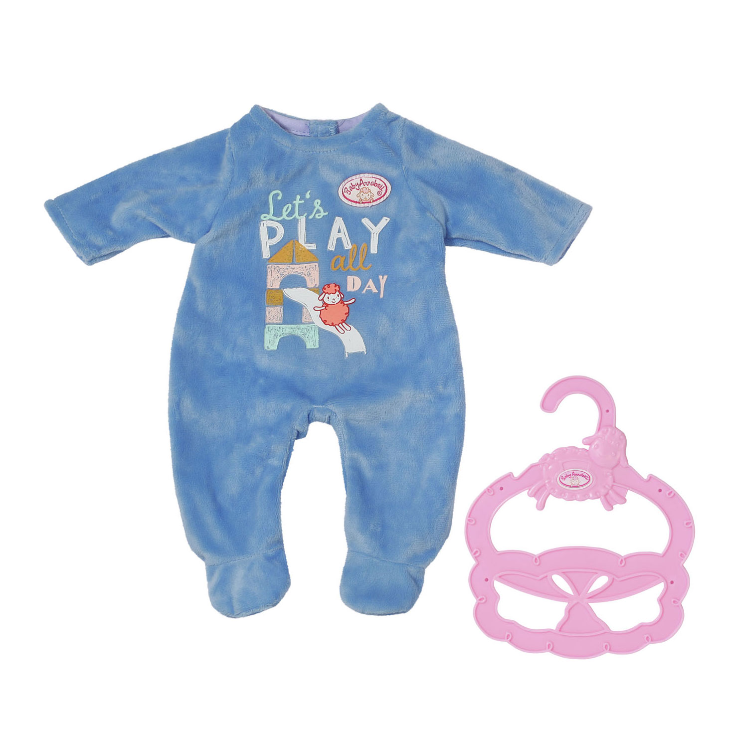 sticker Poging pleegouders Baby Annabell Little Romper Blauw, 36cm online ... | Lobbes Speelgoed