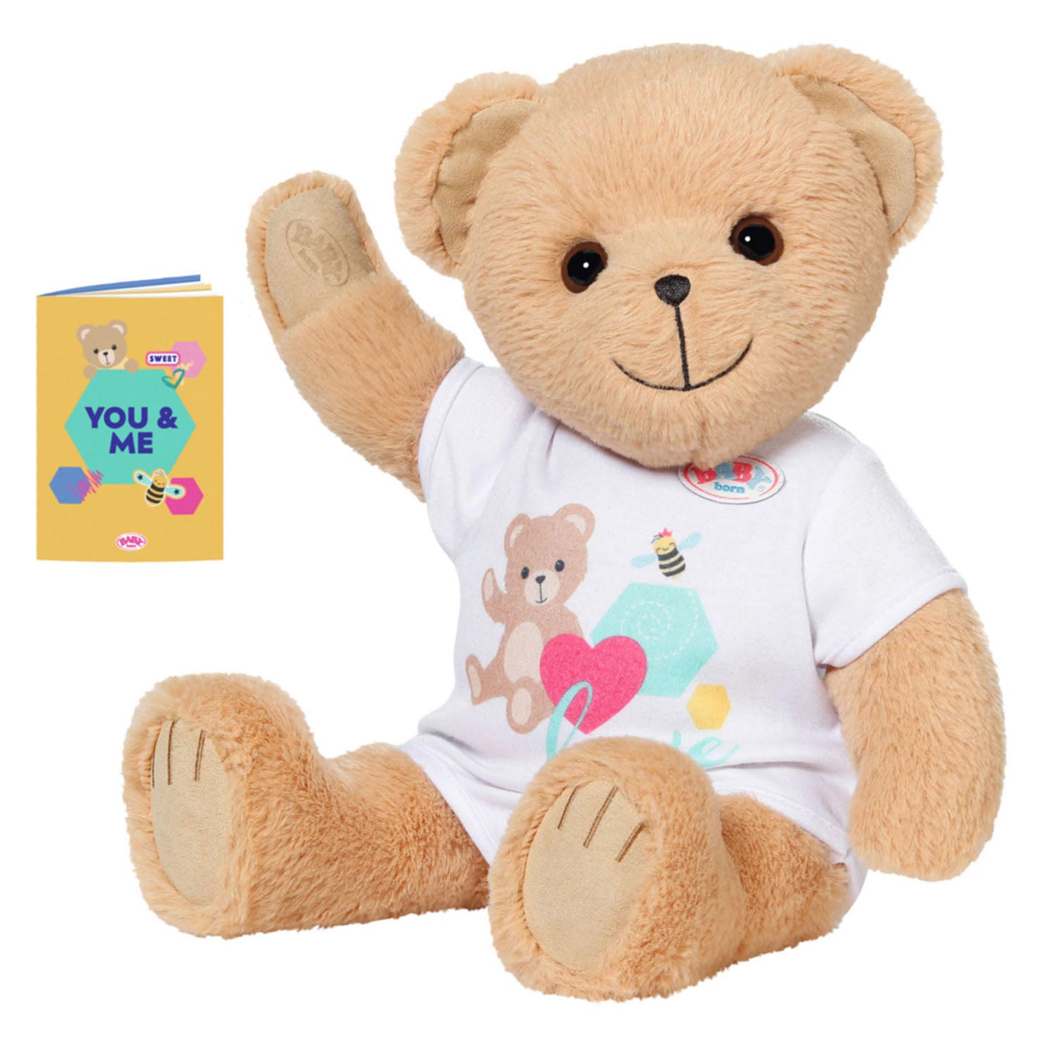 BABY born Teddybär mit Heft, 36cm