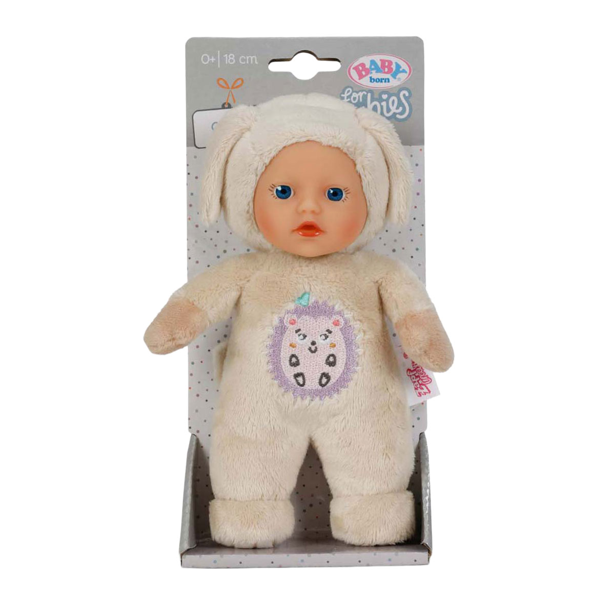 BABY born Pop voor Baby's Cutie Wit Hondje - 18cm