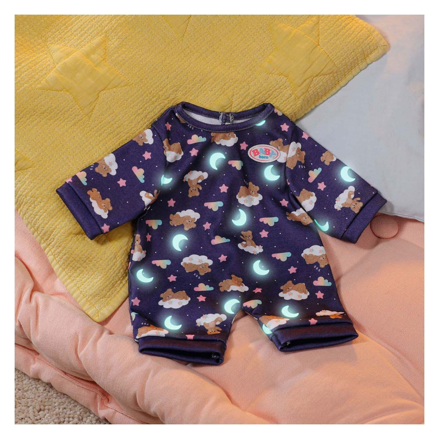 BABY Born Teddy Romper Glow in the Dark, 43cm