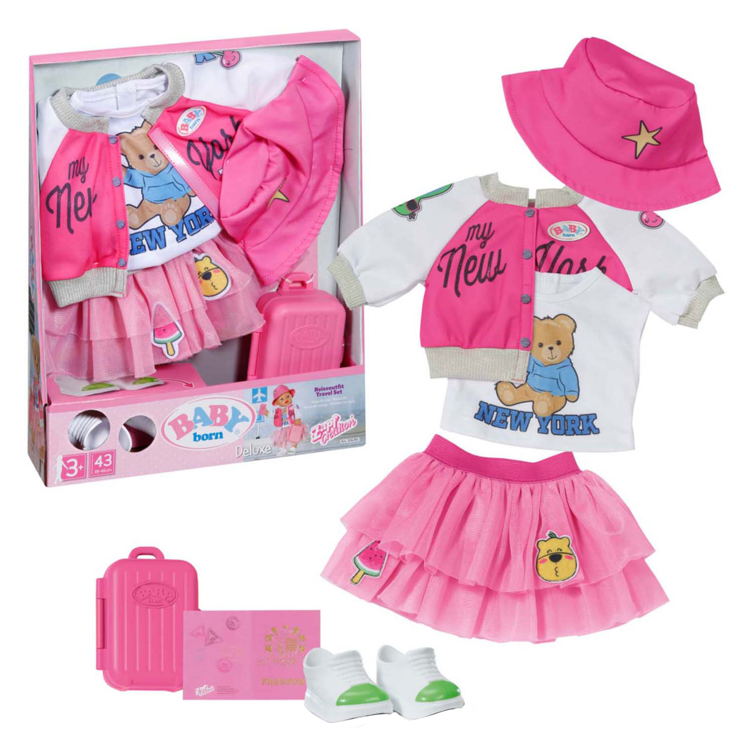 BABY born Travel Set, 43cm