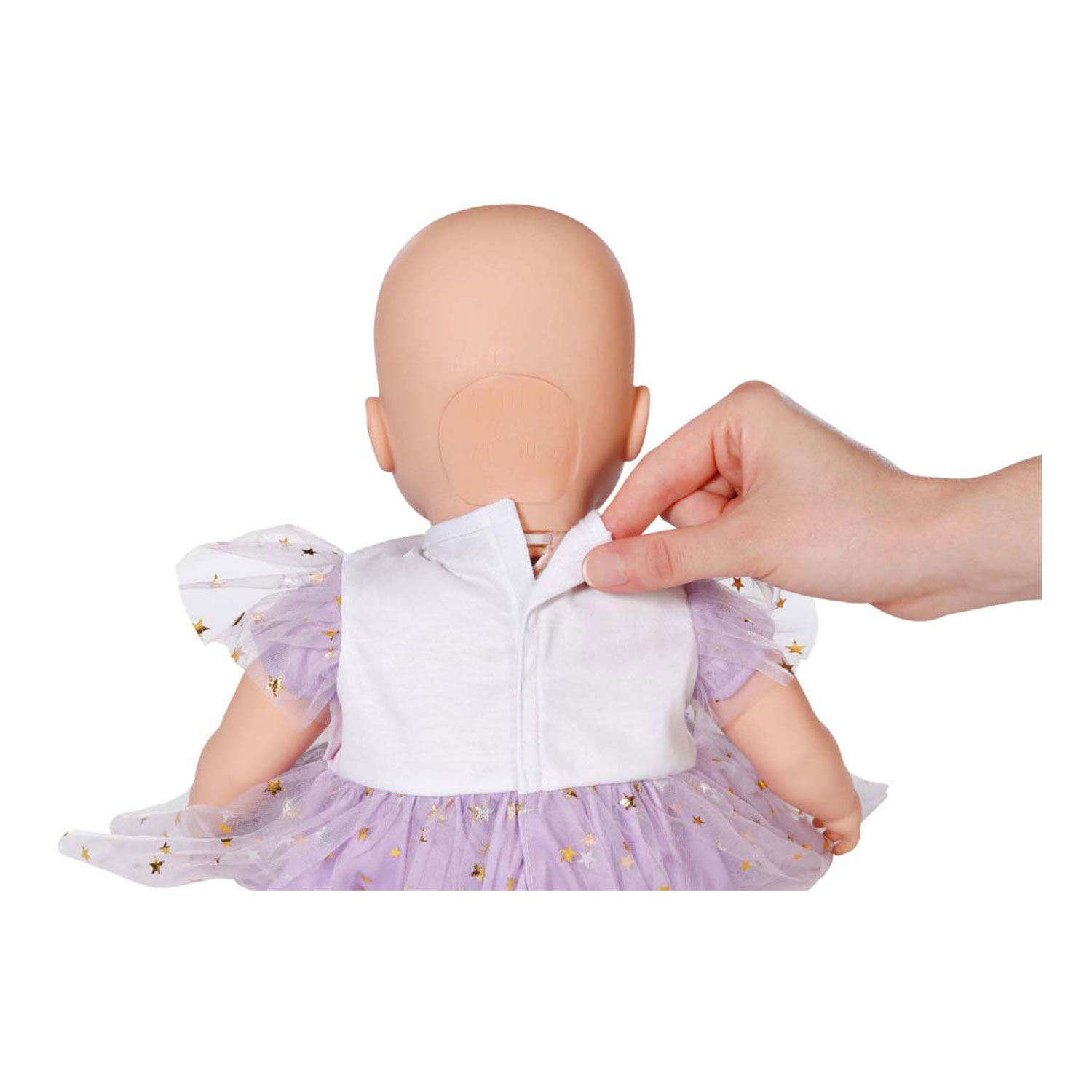 BABY born Paarse Jurkje, 43cm