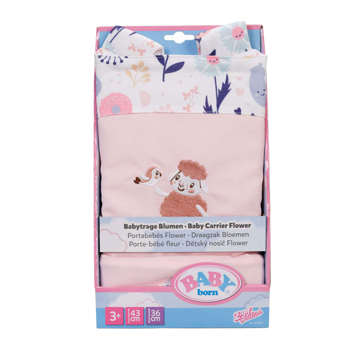 BABY born Babytrage Blumen
