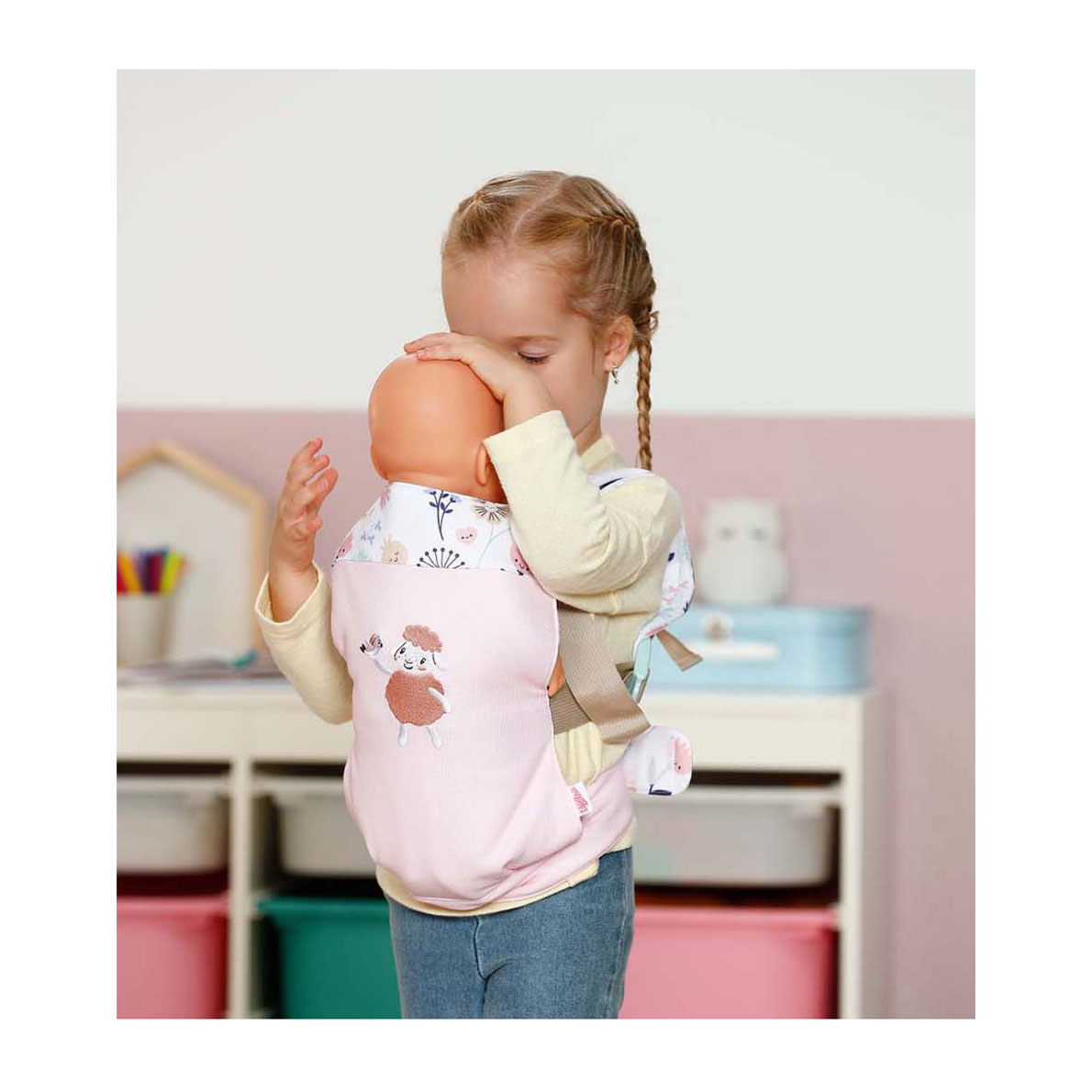 BABY born Babytrage Blumen