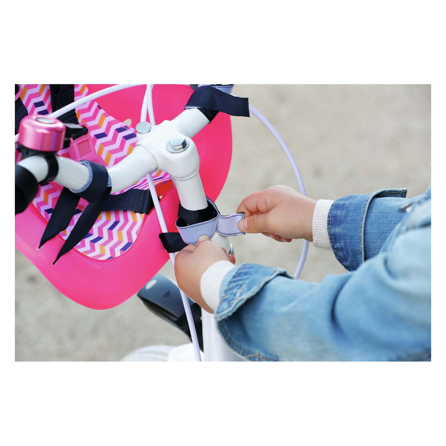 BABY born Fietsstoeltje voor Poppen - Roze
