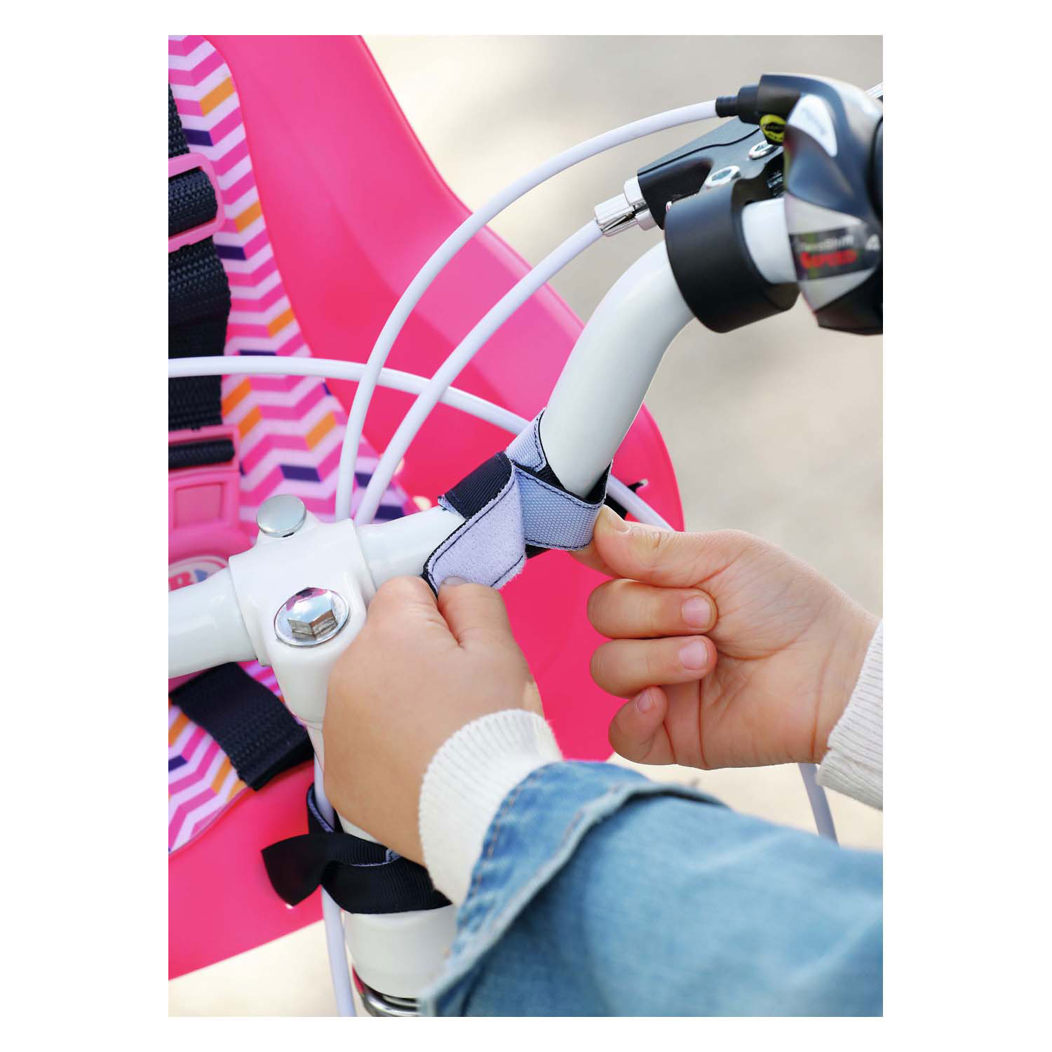 BABY born Fietsstoeltje voor Poppen - Roze