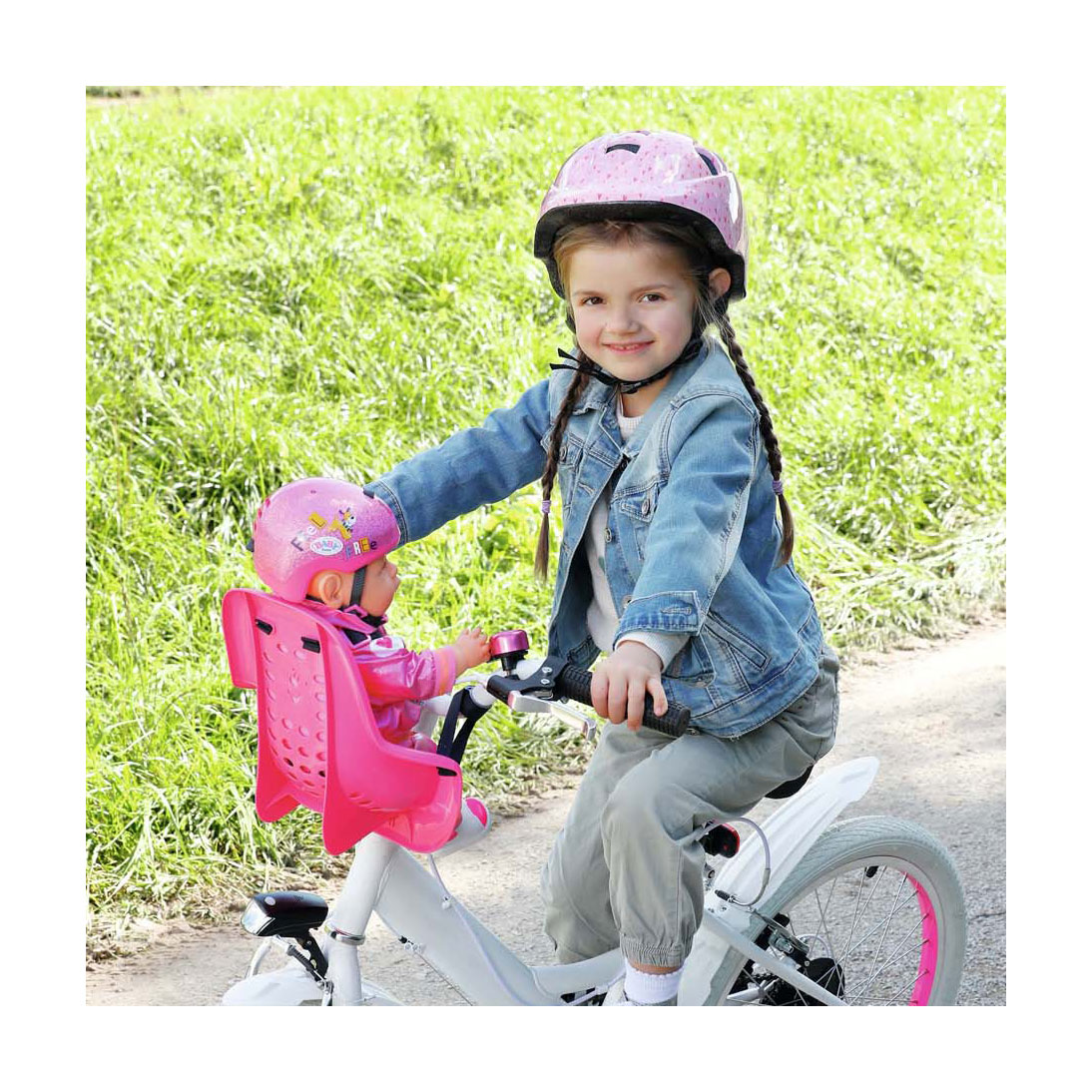 BABY born Fietsstoeltje voor Poppen - Roze