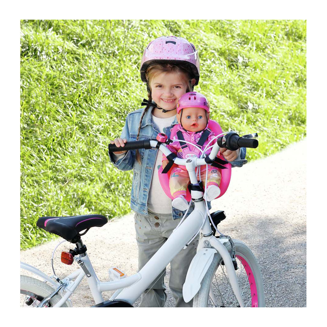 BABY born Fietsstoeltje voor Poppen - Roze