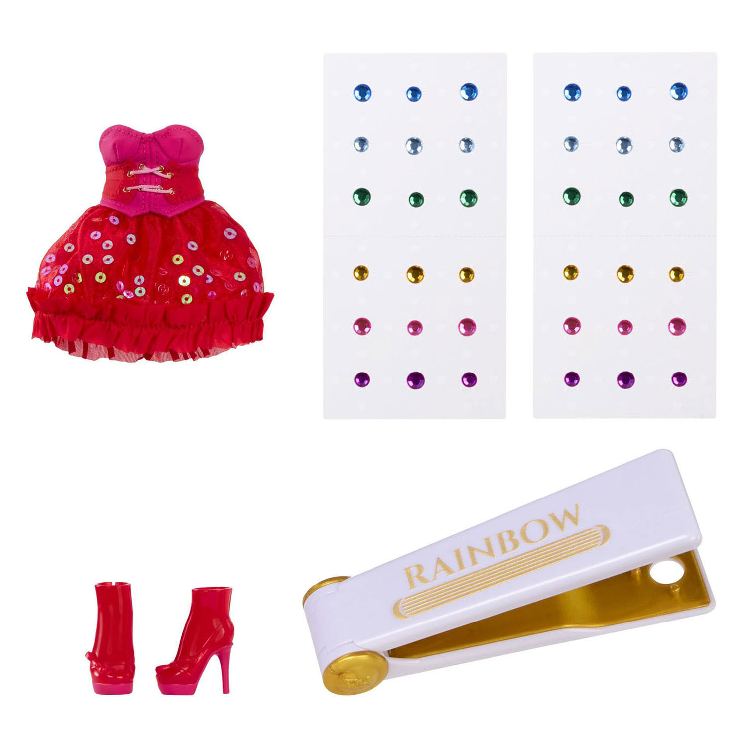 Dazzling Fashion Dolls Vivienne Rouge Modepop - Rood