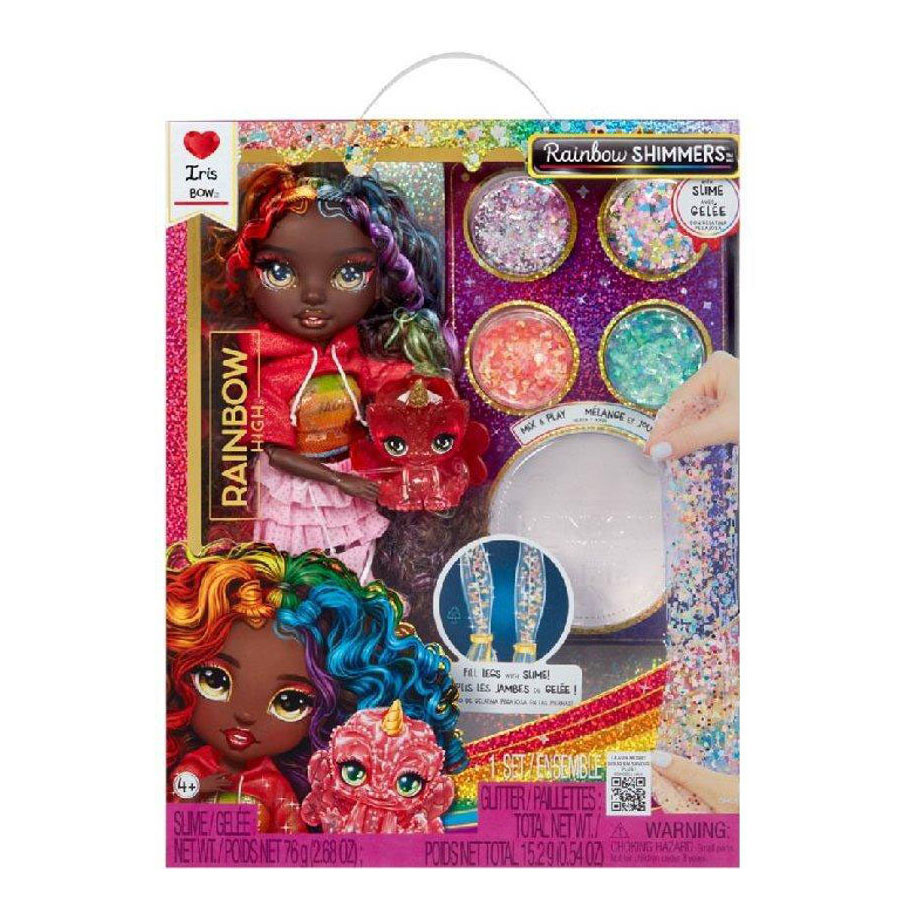 Rainbow Shimmers met Slijm Iris Modepop