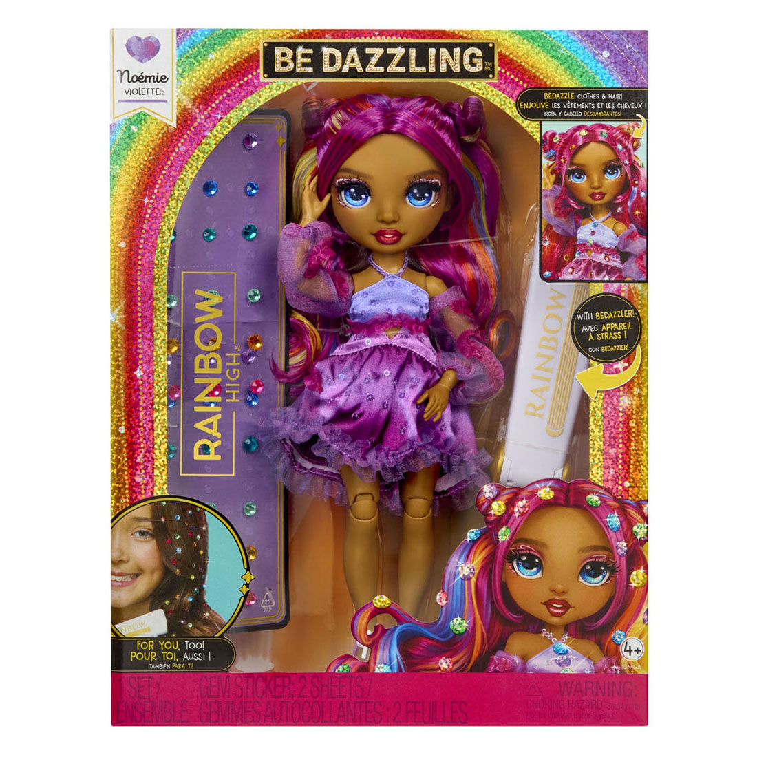 Dazzling Fashion Dolls Noemie Violette Modepop - Paars