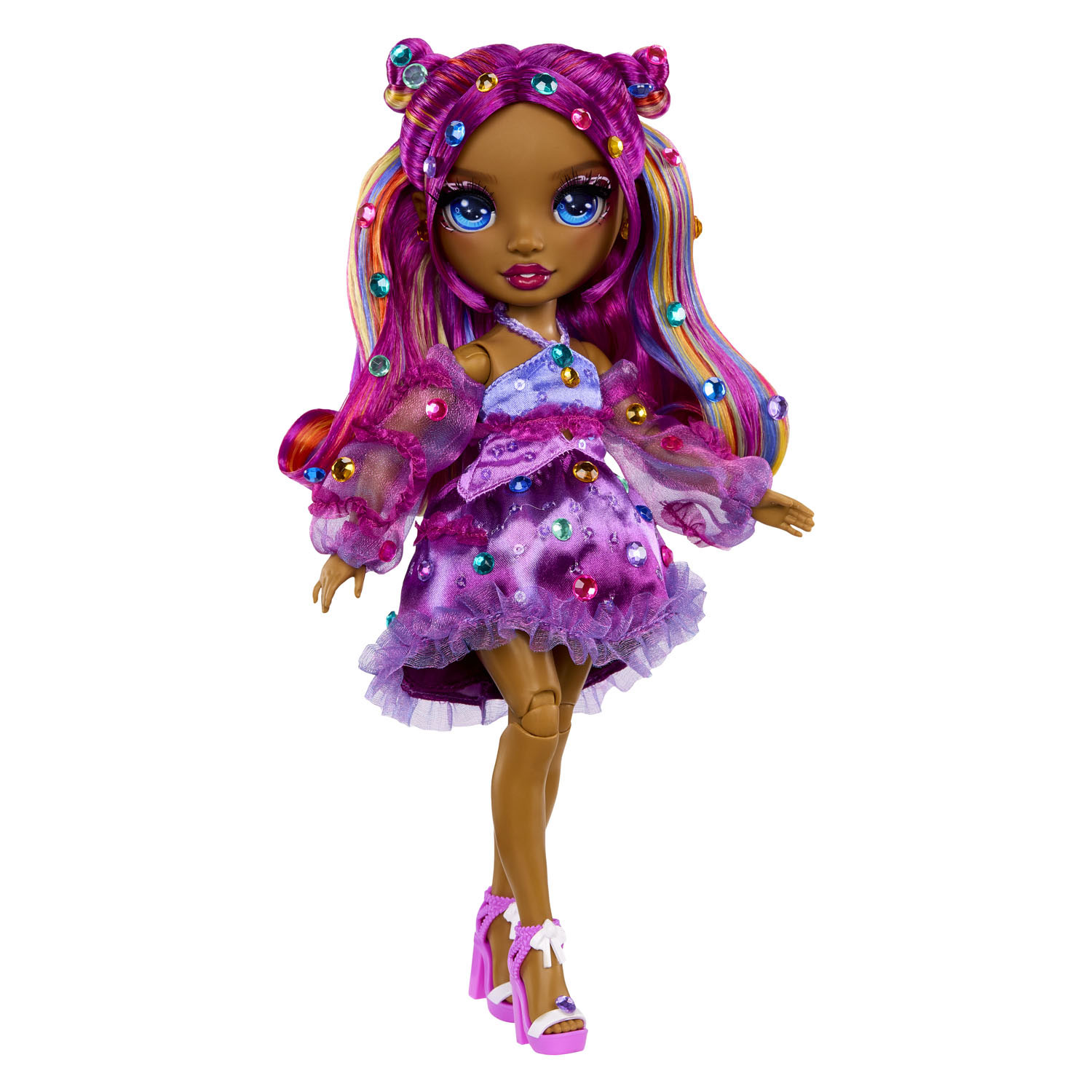 Dazzling Fashion Dolls Noemie Violette Modepop - Paars