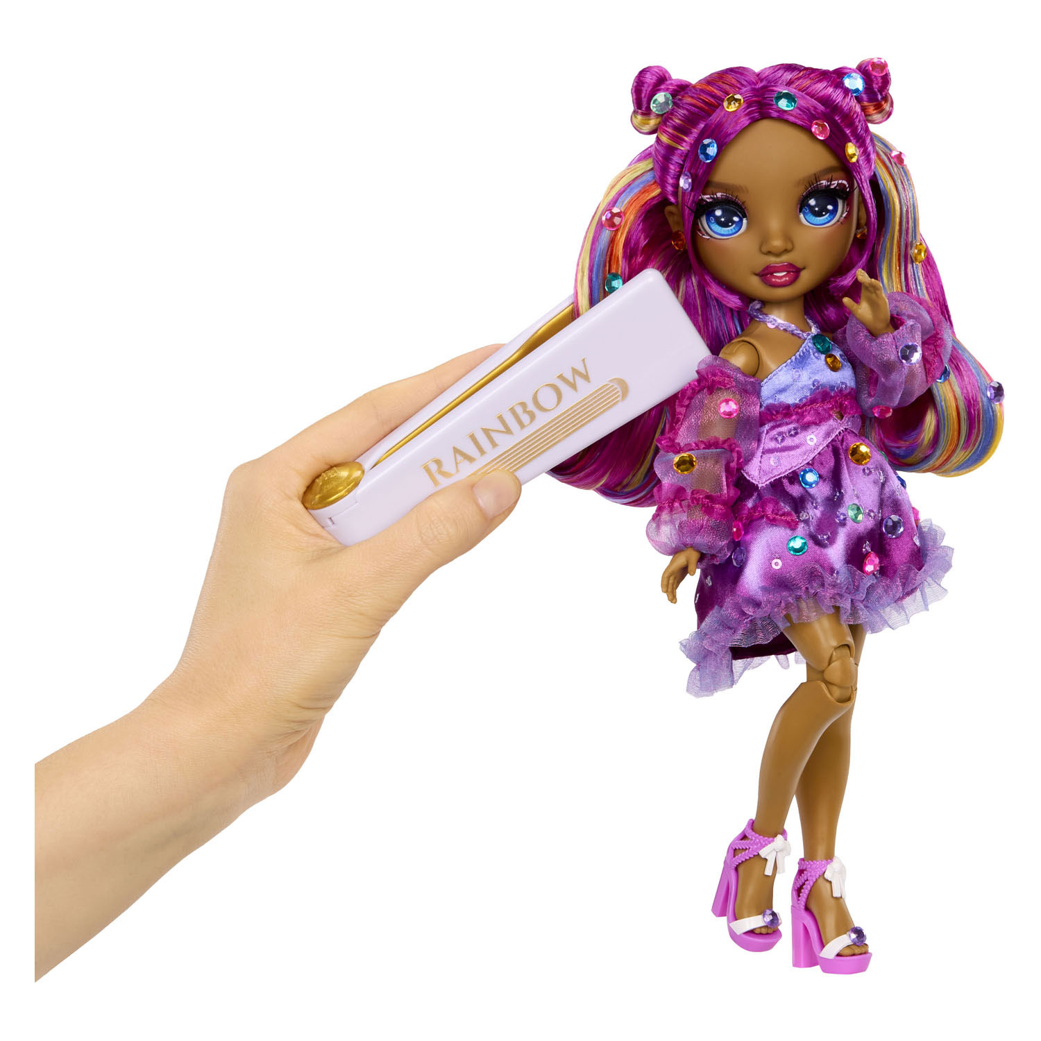 Dazzling Fashion Dolls Noemie Violette Modepop - Paars