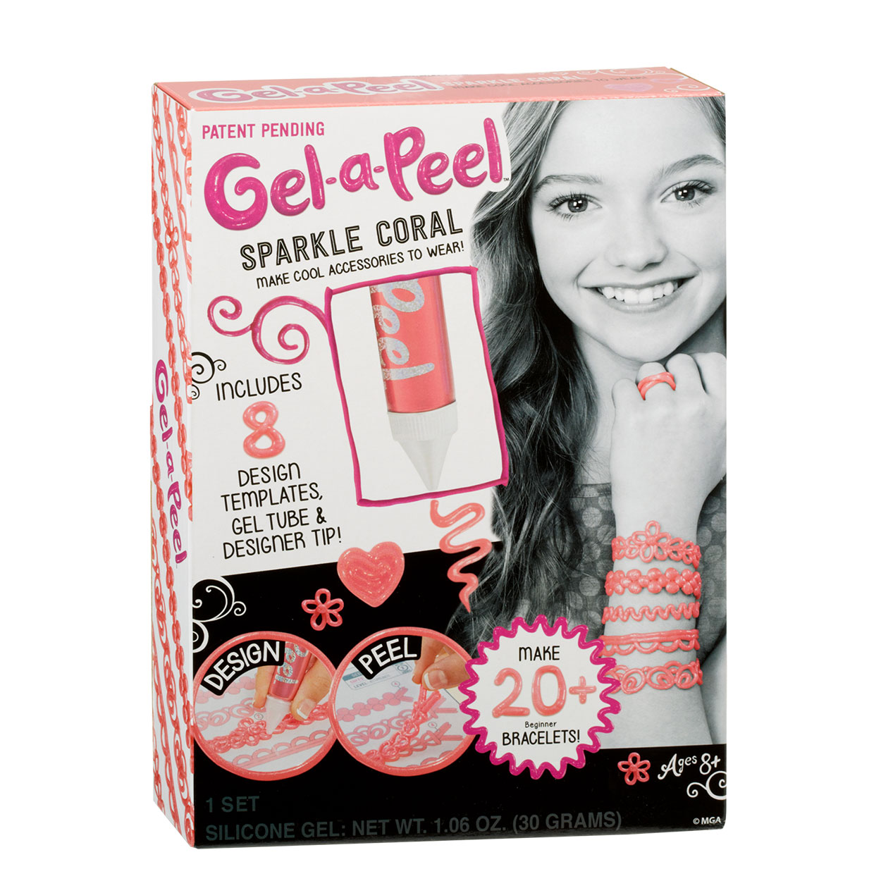 Gel-a-Peel Starterset - Koraal met Glitters
