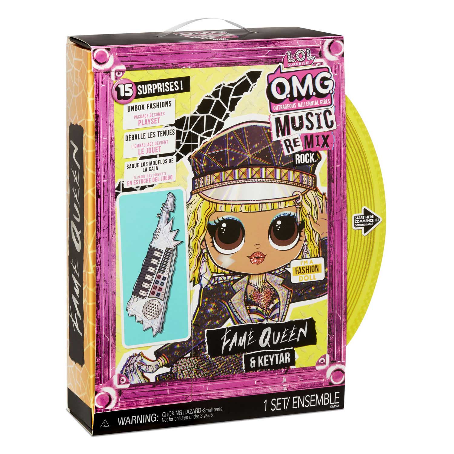 L.O.L. Surprise OMG Pop Remix Rock-  Fame Queen and Keytar