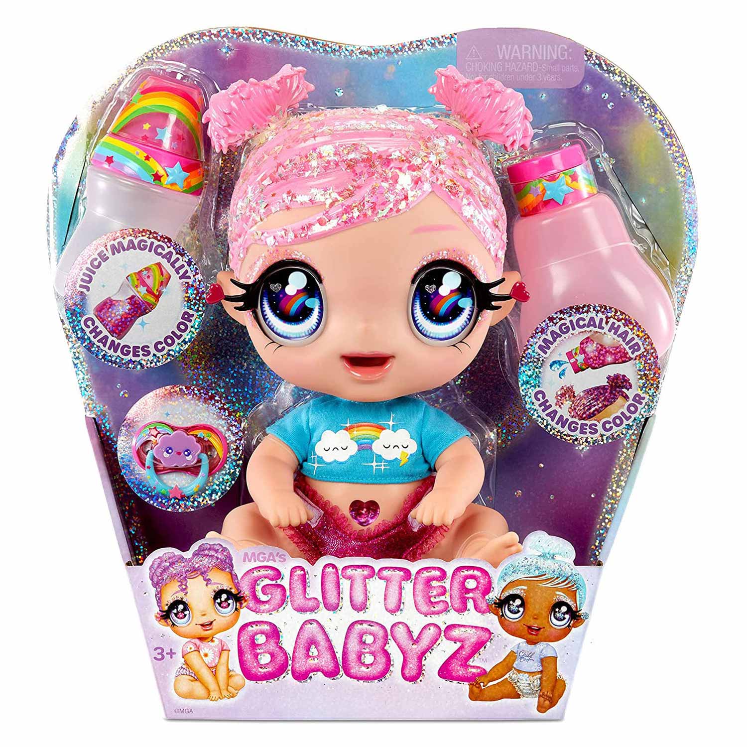 Glitter Babyz Pop - Pink Rainbow