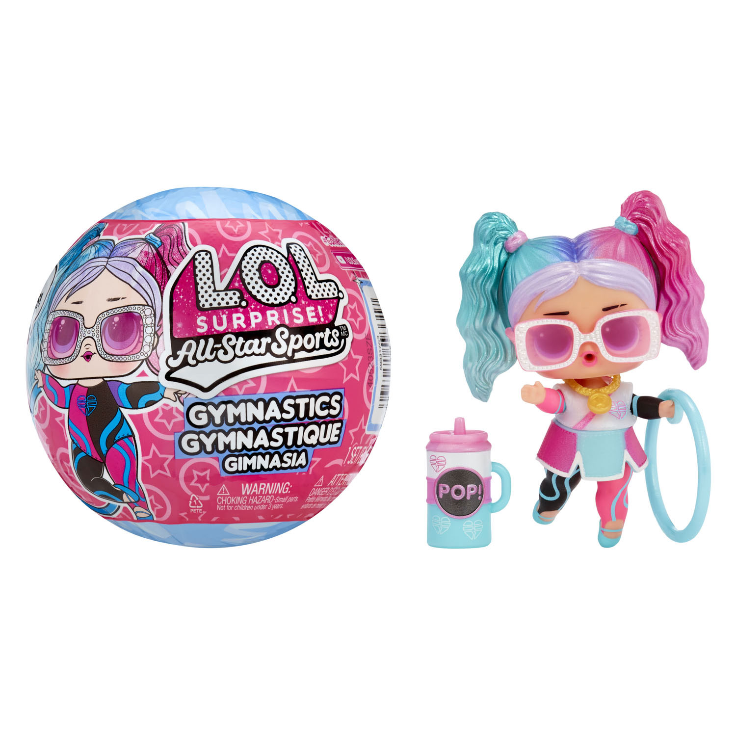MDR. Surprise All Star Sports Mini ballon pop de gymnastique