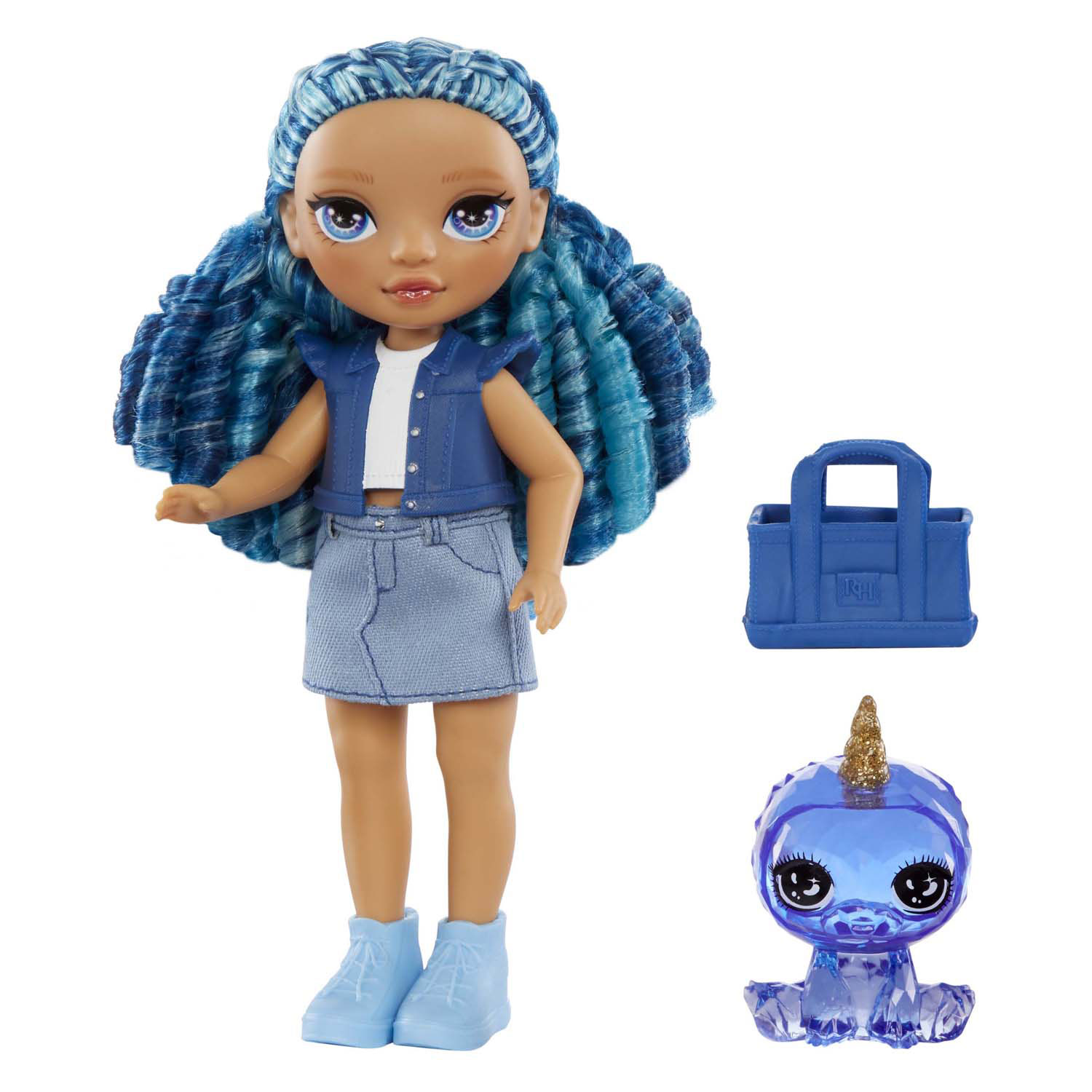 Rainbow High Littles-poppen - Sapphire (blauw)